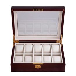 Watch Boxes & Cases Case Fashion Display Portable Wood Lightweight Luxury Jewelry Storage Anti Scratch Gifts Organizer Protective 283S