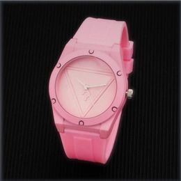 Fashoin style men watches women quartz movement red pink silicone high quality unisex dress wristwatches lady clock montre de luxe2079