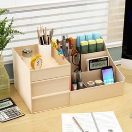 Ins Multi-layer Cosmetic Storage Box Desktop Organiser Drawer Type Plastic Student Stationery Rack