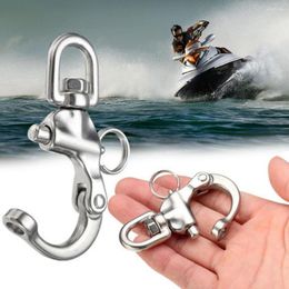 All Terrain Wheels 1Pcs Fender Hook Stainless Steel Closed Open Type Polish Marine Sailboat Hardware Ship Accessories Spring Buckle