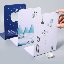 2Pcs Creativity L-shaped Desk Organiser Desktop Book Holder School Stationery Office Accessories