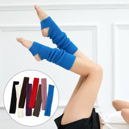 Women Socks Latin Pilates Fitness Gym Dancing Wear Exercising Long Knitting Walking Sports Keep Leg Warmer
