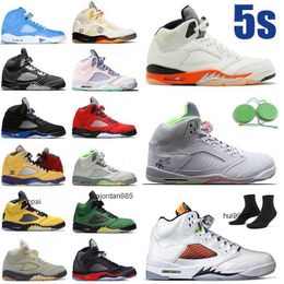 Jumpman 5 basketball shoes 5s men designer sneakers Helmet Jade Horizon Racer Blue Hare mens womens trainers Shattered Backboard Paris JORDAM