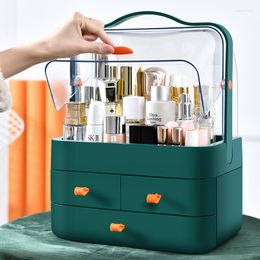 Storage Boxes Large Capacity Cosmetic Drawer Box Waterproof Dustproof Bathroom Desktop Beauty Makeup Organiser Skin Care Rack