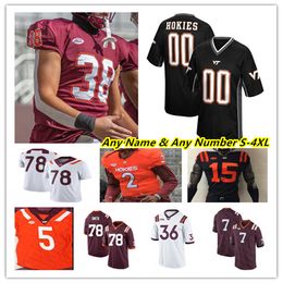 Virginia Vt Tech Hokies Football Jerseys Grant Wells Keshawn King Jalen Holston Chance Black Kaleb Smith Nick