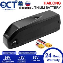 48V 19.2Ah 36V 52V 20Ah 28Ah Hailong Electric Bicycle Li-oin Batteries E-Bike Battery 18650 Cells 250W 750W 1000W 1500W Motor