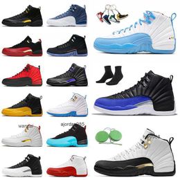 2023 Jumpman 12 12s Basketball Shoes Men Black Taxi Flu Game XII Hyper Royal Utility Grind Sports Designer Sneakers Low Easter Trainers Royalty JORDON JORDAM