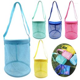 Storage Bags Outdoor Beach Toy Mesh Bag Portable Crossbody Pouch For Kids Travel Organiser