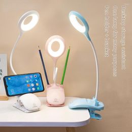 Table Lamps LED Desk Lamp Stepless Dimming 3 Colours Touch Lights Bedside Reading Eye Protection Light Portable For Bedroom