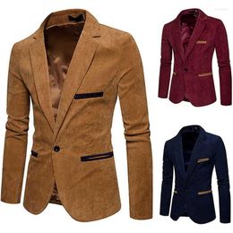 Men's Suits Business Tops Jacket Luxury Slim Suit Button Fit One Men's Blazer Coat Tuxedo