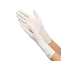 Custom High Quality 100% Nitrile White Disposable Non-powdered Gloves