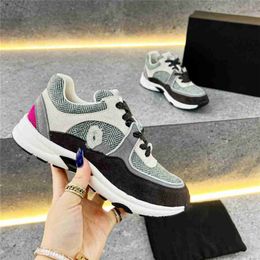 Luxury design Bowling Shoes Channel 2023 fashionable men and women Leather Canvas Letter Logo Casual outdoor Sports running Shoes 05-01