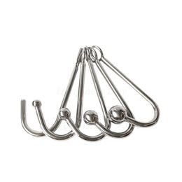 Beauty Items 8 Style Super Thick Metal Stainless Steel Anal Dilator Butt Plugs Hook Beads sexy Toys For Men Women Adult Game