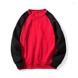 Men's Hoodies Autumn Spring Male Youth Tracksuits Printed Custom O-Neck Fleece Casual Solid Color Fashion Jogger Sweatshirts Plus Size