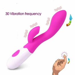 Beauty Items 30 Speed G-Spot Female Vibrator Dildo Soft Silicone Toy Rabbit Fingers Simulate sexy Vaginal Clitoris Massager Fun
