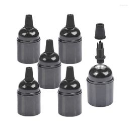 Lamp Holders 6-Pack Bakelite Holder E26/ E27 Light Socket Vintage Bulb ES Screw Lampholder For Ceiling/Pendent/Floor