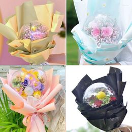 Gift Wrap Acrylic Planet Flower Packaging Bouquet Materials Transparent Bobo Ball Valentine Party Christmas Decor Box