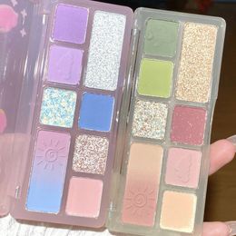 8 Colours Little Human Head Eye Shadow Palette Lasting Natural Colour Pearlescent Matte Korean Cosmetics Makeup