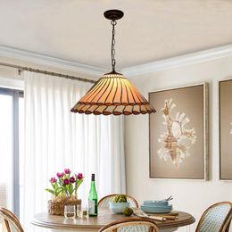 Pendant Lamps Europe Type Restoring Ancient Ways Tiffany Stained Glass Droplight Sitting Room Dining-room Bedroom Classical Lamp