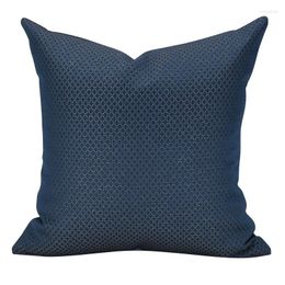 Pillow Embroidery Blue Geometric Striped Cover High Precision Jacquard Throw Pillows Case Home Decor Sofa Chair Bed Pillowcase