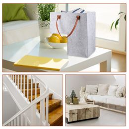 Storage Bags 5x Convenient Space-saving Handle Design Large Clothes Laundry Basket For Dorm El House Housewarming Gift