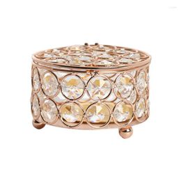 Jewellery Pouches European Pearl Crystal Metal Storage Box Lipstick Earring Organiser Case Holder 62KE