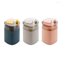 Storage Bottles Y1QB Automatic Toothpick Box Portable Transparent -up Household Table Container Dispenser