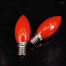 Red LED Candle Lamp E12 E14 220V Small Snails Candlestick Light Bulb 20pcs