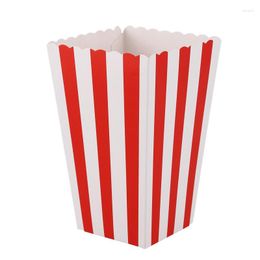 Gift Wrap 12 Cinema Stripes Treat Party Small Candy Favour Popcorn Bags Boxes Red CNIM