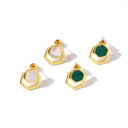 Stud Earrings Funmode Shiny Green Small Golden For Women Party Jewellery Accessories Wholesale FE248