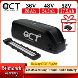 18650 Samsung Cells Ebike Battery Hailong G70 G56 52V 48V 36V 14Ah 21Ah 28Ah Powerful Electric Bicycle Lithium Battery Pack