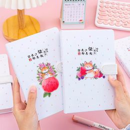 Color Inside Page Notebook Cute Dog Creative Hardcover Diary Books Weekly Planner Handbook Scrapbook Beautiful Gift