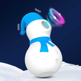 Beauty Items 2022 Snowman Sucking Vibrator Female for Women Clit Clitoris Sucker Stimulator Cute Girl Gift sexy Toy Goods Adults 18