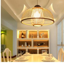 Pendant Lamps Lights Restaurant Lamp Simple Creative Bedroom Light Bamboo Japanese Lantern Chinese Modern Room LU728316