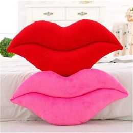 Pillow Creative Cute Gift Plush Soft Stuffed Poop S Red Pink Lips Decorative For Chair Home El Bar Living Room Toy Kid