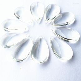 Chandelier Crystal Wholesale Price 100pcs/lot 38mm Clear Colour Oval Droplet Part Glass Lamp Pendant Diy Bead Curtain Accessories