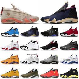 2023 14s Basketball Shoes 14 Men Clot Hyper Royal Candy Cane Chameleon Gym Blue University Gold Last Shot Black Toe Mens Trainers Sports Sneakers JORDON JORDAM