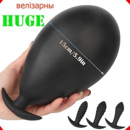 Beauty Items Huge Inflatable Dildo Anal Plug Vaginal Dilator Female Masturbator Realistic Silicone Big Butt sexy Toy For Women