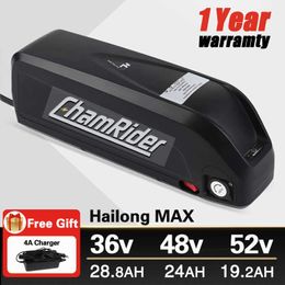 48V Battery 52V ebike Battery 36V Hailong Max Hailong1-2 40A BMS 350W 500W 750W 1000W 1500W 21700 Cell BBS02 BBS03 BBSHD