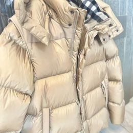 Khaki Down Jacket Mens Down Puffer Fashion с капюшоном сгущенным теплым ветром Лучший дизайн теплот осенние куртки дизайнерские пальто