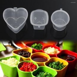 Storage Bottles 25Pcs Creative 25ml/27ml/45ml Disposable Plastic Takeaway Sauce Cup Containers Food Box With Hinged Lids Small Pigment Paint