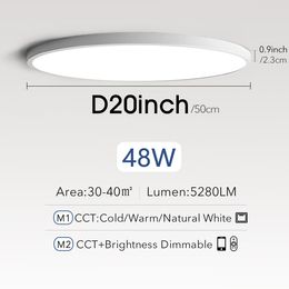 LED Ceiling Lights Lamp APP/Remote Control Dimmable Lustre Led Light for Living room decoration