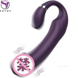 Sex Toys massager Trigger 10 Speed Magnetic Recharge Dual Motor Dildo Clitoris Vagina Anus Stimulate Powerful Vibrators