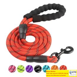 Nylon Reflective Dog Leashes Outdoor Running Training Strong Traction Rope For Puppy Pet Dogs Durable Leash