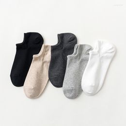 Men's Socks 20 Piece 10 Pairs/lot Nen's Combed Cotton Boat Spring&Summer Bronzing-Word Low-Cut Breathability Sweat-Absorbent Loose-pro