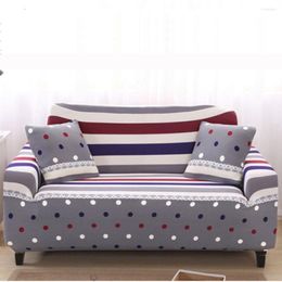 Chair Covers Grey White Red Blue Sofa Cover Striped Dot Couch 3 Seater Slipcover Protector Corner Armchair