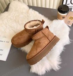 Boots Australia Women Boot Designer Tasman Snow Boots Fashion Ladies Platform Tazz Fur Slippers Classic Mini Suede Sheepskin Wool Winter Ankleugg fhH