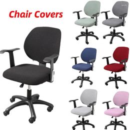 Chair Covers Stretch Computer Office Cover Universal Desk Task Rotating Slipcover Washable Removable Spandex Chairs Seat