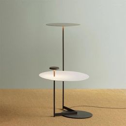 Floor Lamps Modern Simple And Creative Living Room Coffee Table Sofa Bedside / Lamp Bedroom Shelf Integrated Designer