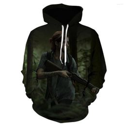 Men's Hoodies Winter Men Game The Last Of Us 2 3D Printed Fashion Casual Coat Mens Clothing Pullover Camisetas 2022